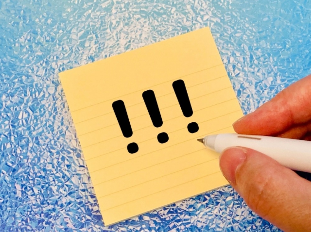 びっくりマーク